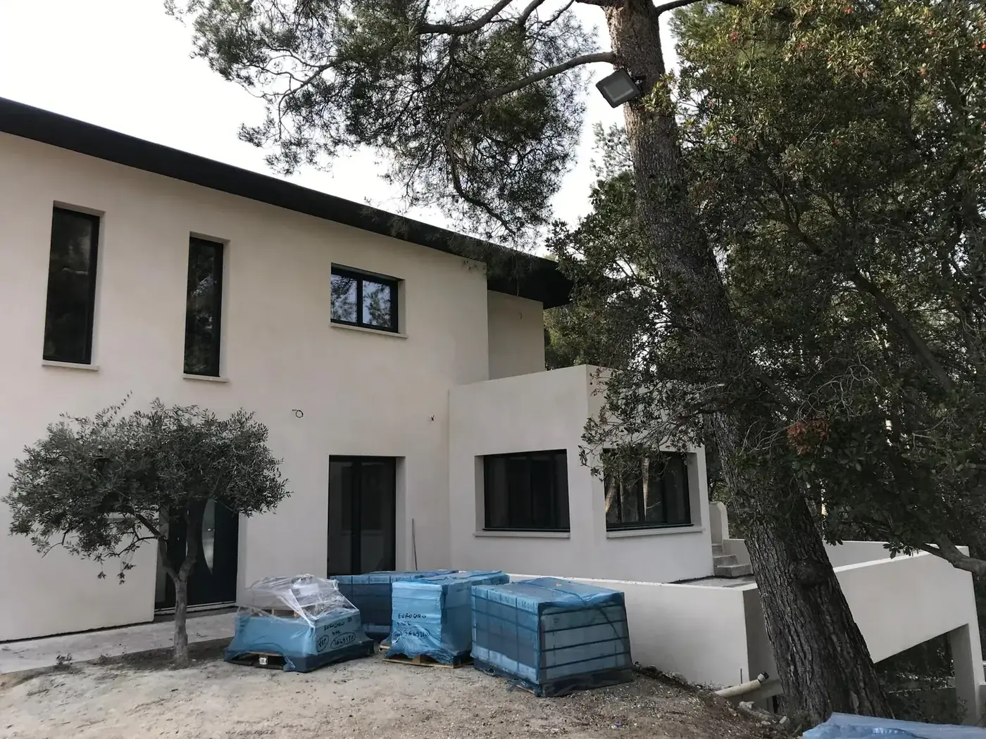 Extension, façade arrière — extension et rénovation à Bouc-Bel-Air (13)